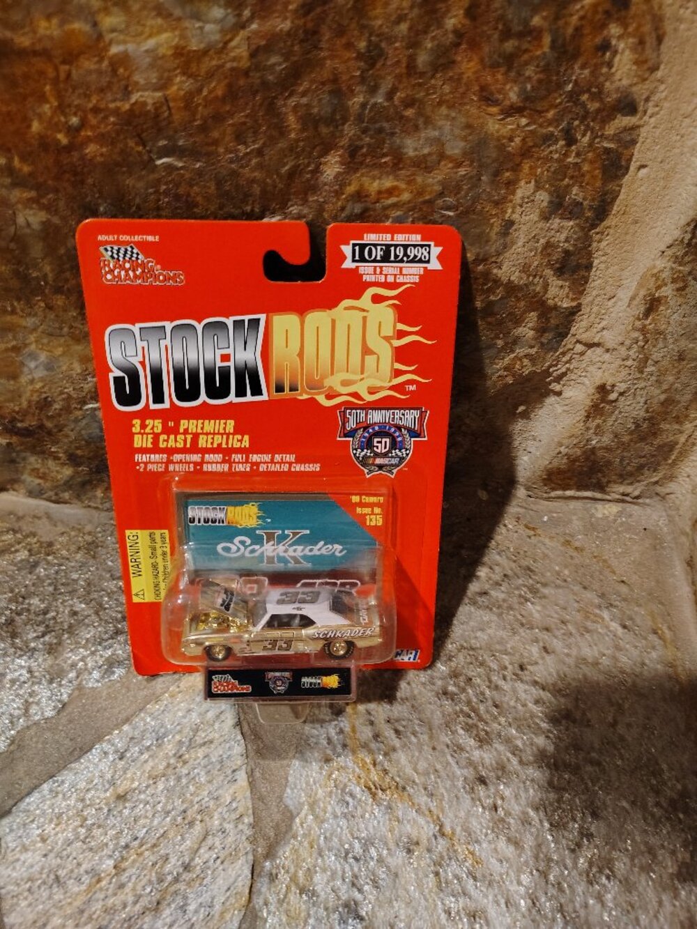 Ken Schrader '69 Camaro #33 Racing Champions Stock Rods Car Gold